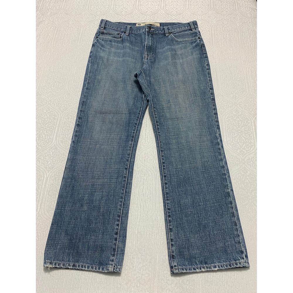 Gap Wide Leg‎ Relaxed Straight Jeans Men's Size 36×30 Blue 100 % Cotton